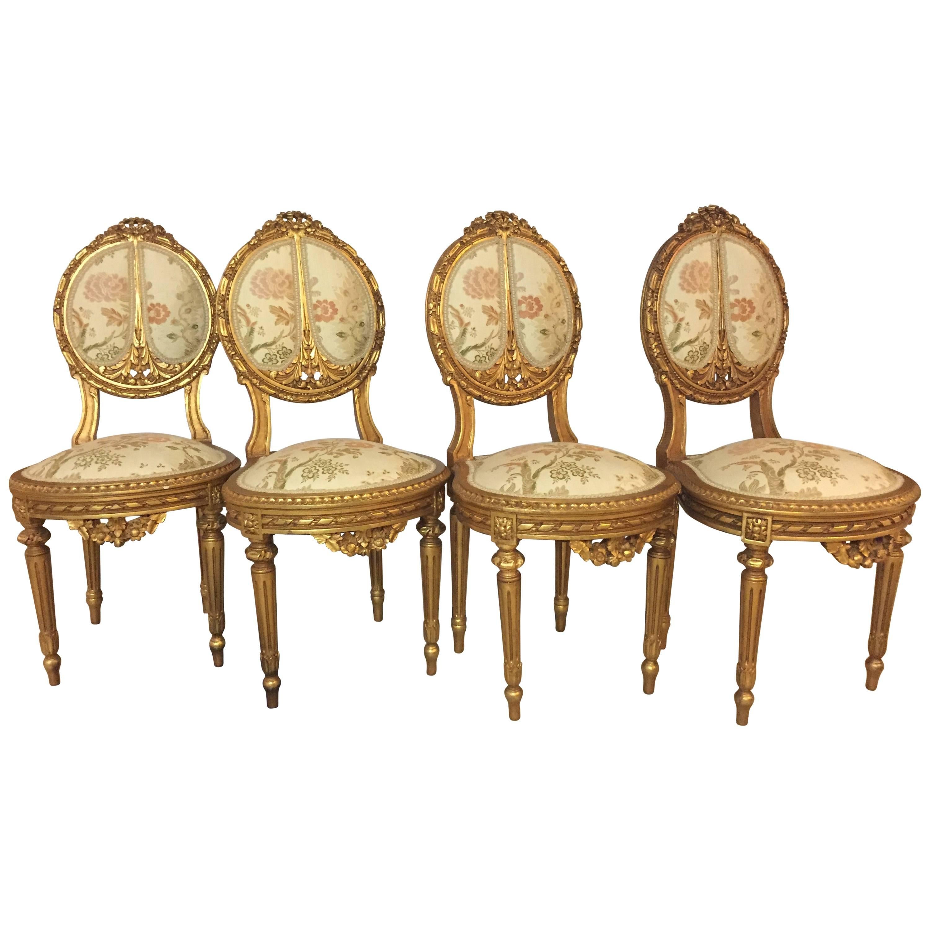 Set of Four Louis XVI Side Chairs