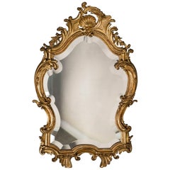 Antique French, Louis XV Style Rococo Mirror, circa 1890