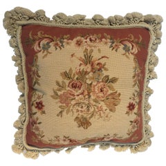 French Provincial Aubusson Style Throw Pillow