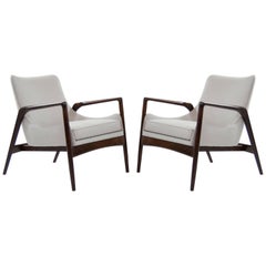 Pair of Easy Lounge Chairs by Ib Kofod-Larsen