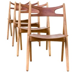 1960s Hans Wegner ‘CH29 Sawback’ Dining Chairs for Carl Hansen & Son