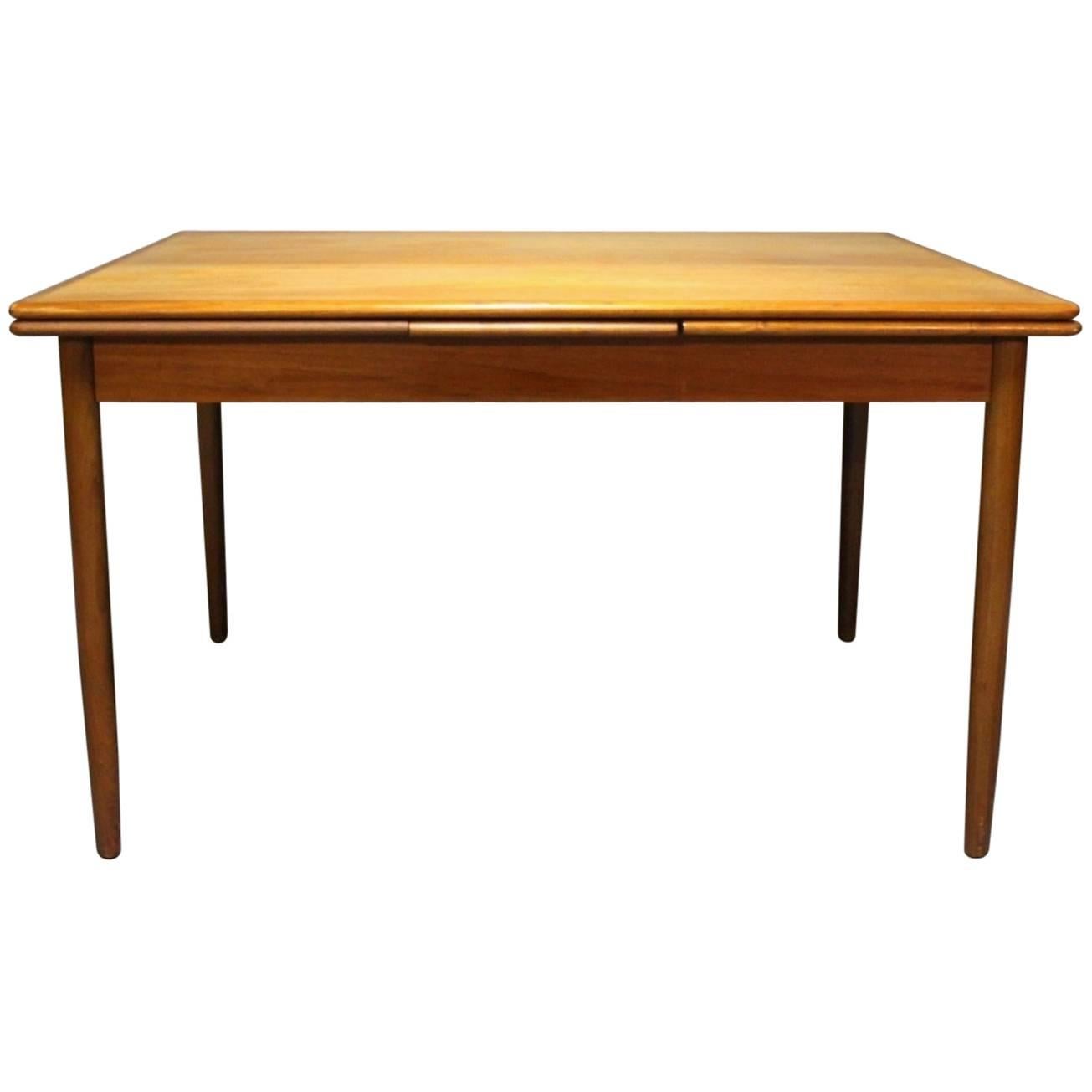 Dining Table in Teak with Extension, Danish Design, 1960s