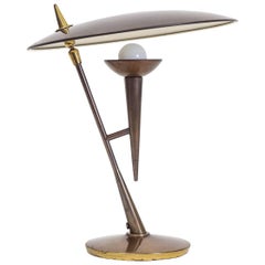 Stilnovo Brass Table Lamp, circa 1950