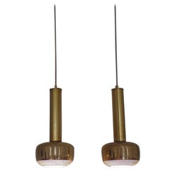 Pair of Guldpendel Lamps by Vilhelm Lauritzen for Louis Poulsen, Denmark, 1955