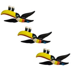 Vintage Carlton Ware Guinness Promotion Toucan Wall Plaques