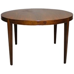 Round Dining Table with Extensions in Rosewood by Haslev