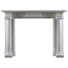 Antique Regency Period Column Fireplace Mantel