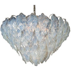 Opaline Murano Chandelier, circa 1995