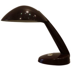 Rare lampe de bureau Kandem en bakélite attribuée à Marianne Brandt, datant d'environ 1945