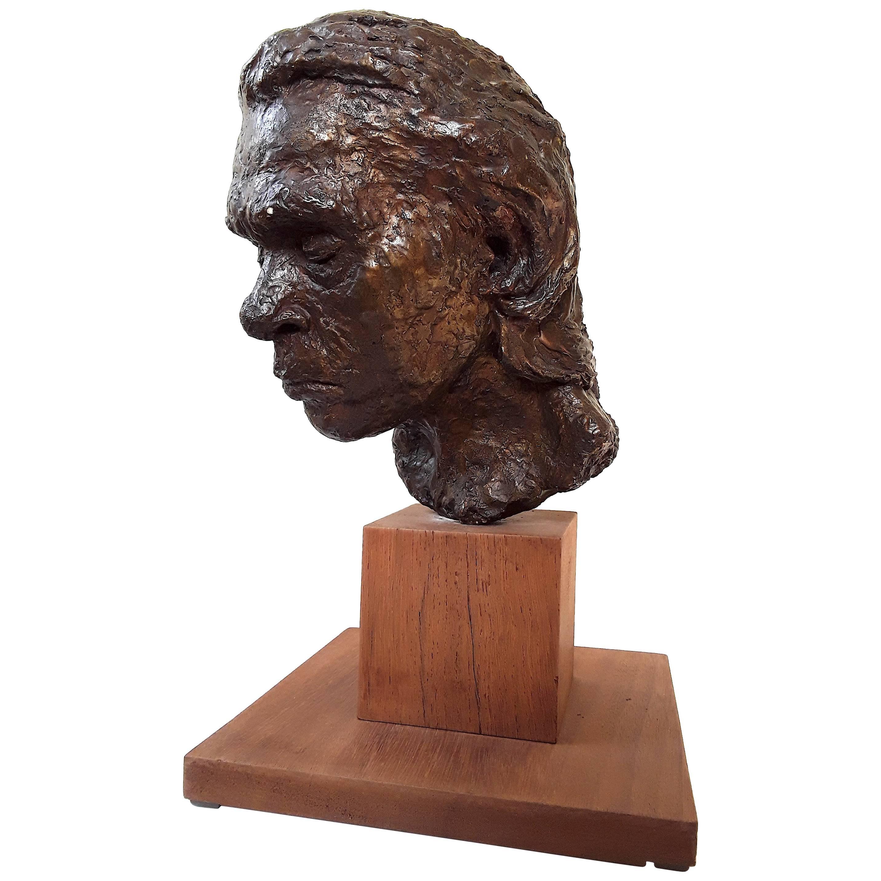 Plaster sculpture "Carlos" by Daphne Vinall, 1950s For Sale