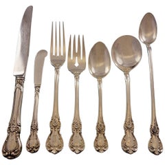 Old Master by Towle Sterling Silver Flatware Set for 8 Service 59 Pieces, L Mono