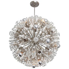 Lustre autrichien vintage Emil Stejnar en forme de flocon de neige