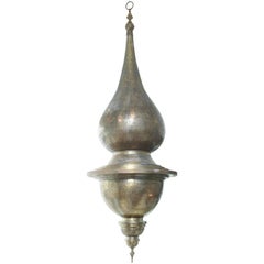 Superb Large Moroccan Brass Chandelier