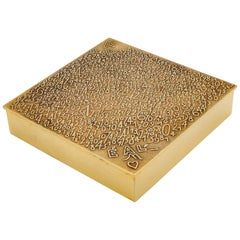 Line Vautrin a Dechiffrer a L'egal De Mon Coeur Box Gilded Bronze
