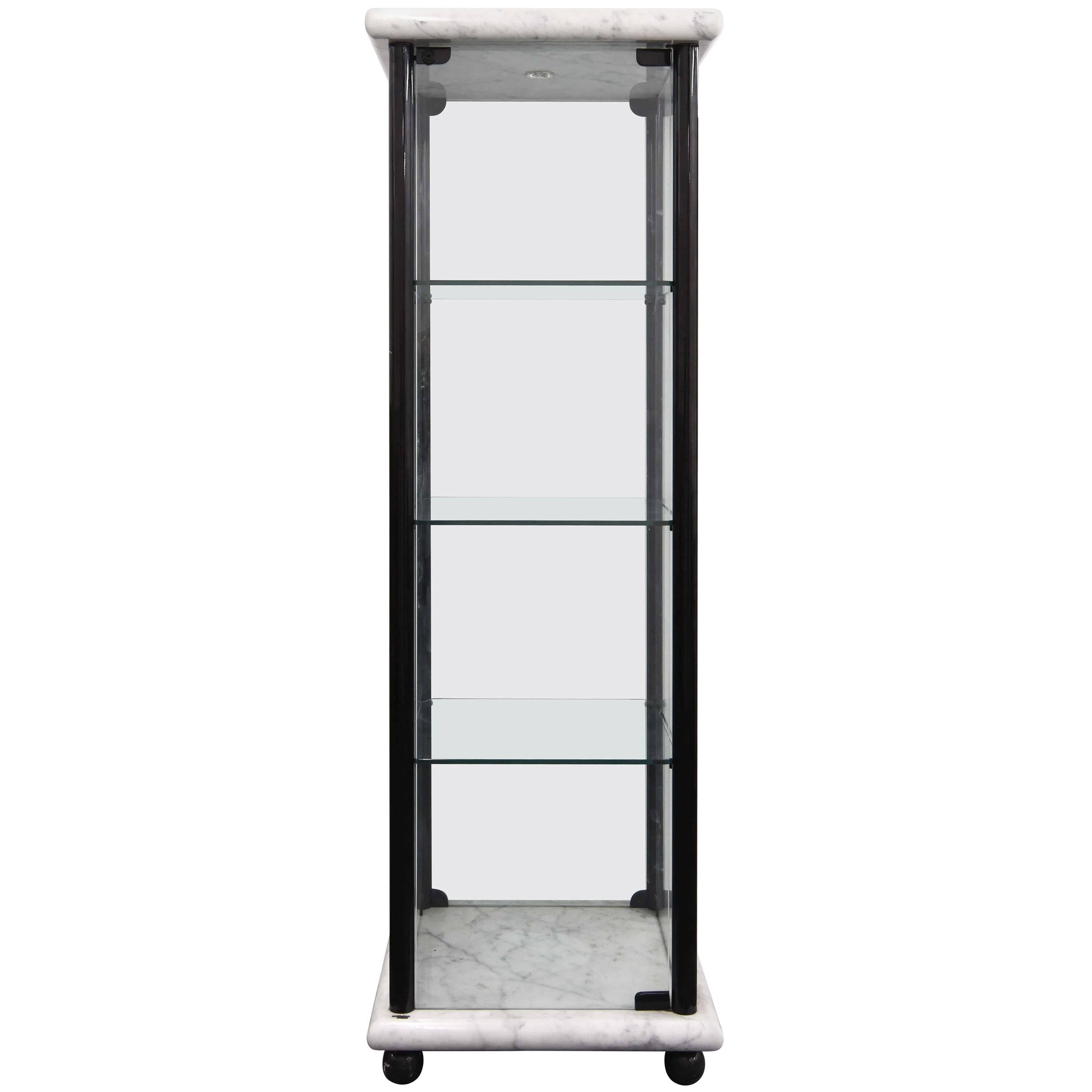 Cattelan Italia Marble and Glass Display Cabinet