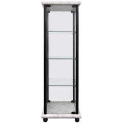Cattelan Italia Marble and Glass Display Cabinet