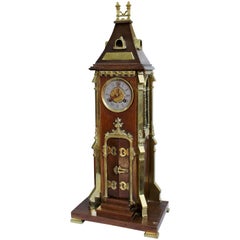 19th Century Arts & Crafts Church Style Clock Dated 1886