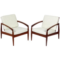 Vintage Pair of Danish Modern Lounge Chairs by Kai Kristiansen
