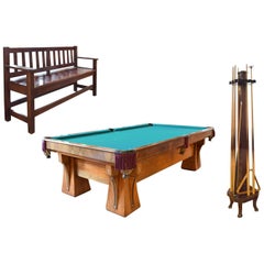 Vintage Brunswick Balke Collender Arcade Pool Table