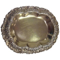 Antique Tiffany Sterling Silver Bowl with Floral Design