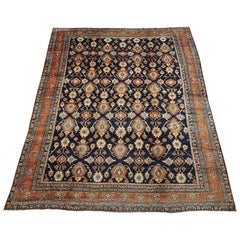 Fine Persian Bibikabad Karajeh Wool Area Rug with Abrash, circa 1940