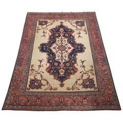 Antique Persian Serapi Heriz Area Rug, circa 1900