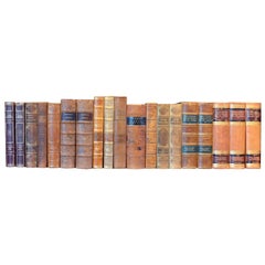 Metre of Early 20th Century Leather Bound Books BK011/012