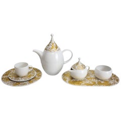 16-Piece Studio Line Tea Service for Six in Gilt Magic Flute, Rosenthal