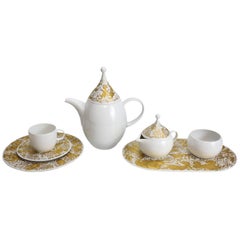 16-Piece Studio Line Tea Service for Six in Gilt Magic Flute, Rosenthal