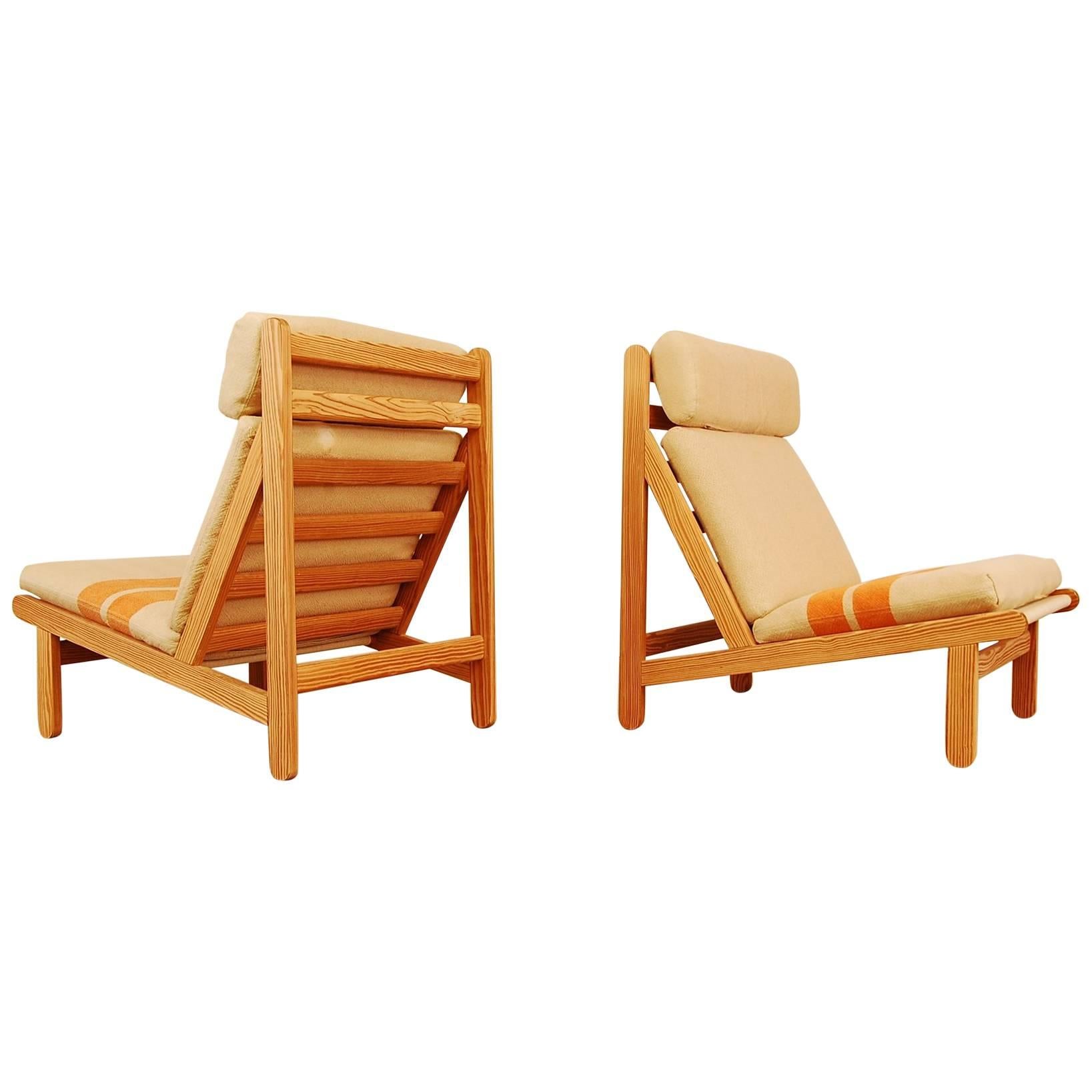 Pair of Bernt Petersen "Rag" Lounge Chairs