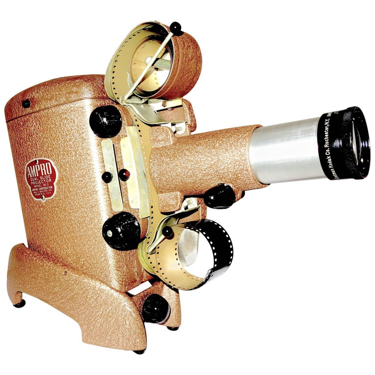 Ampro circa 1947 Slide Projector Complete. Pristine Wonderful 1940s. Now On Sale For Sale at 1stDibs