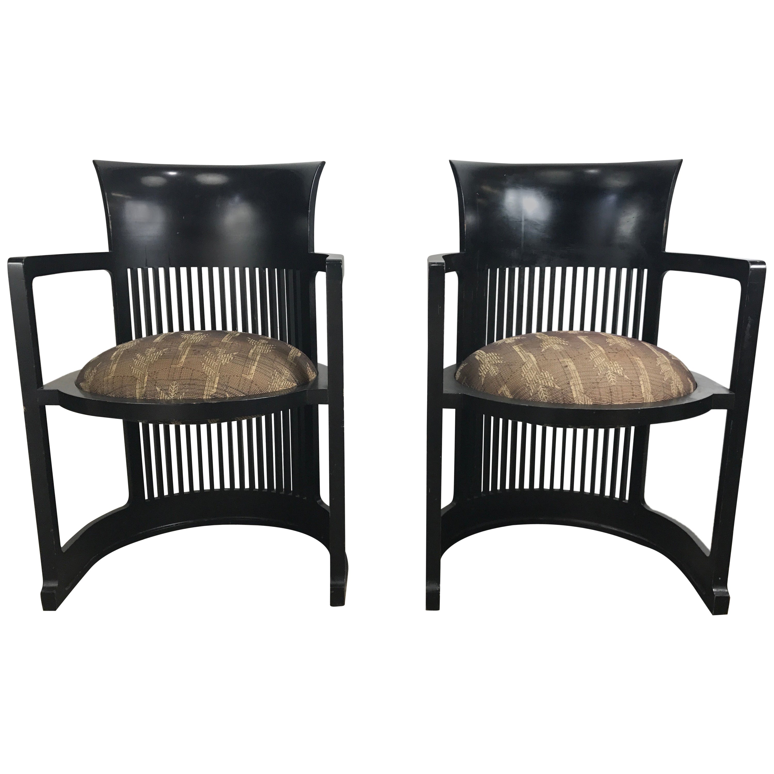 Frank Lloyd Wright Barrel Chair at 1stDibs