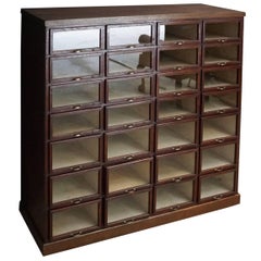 Oak Haberdashery Shop Cabinet or Retail Unit, 1930s