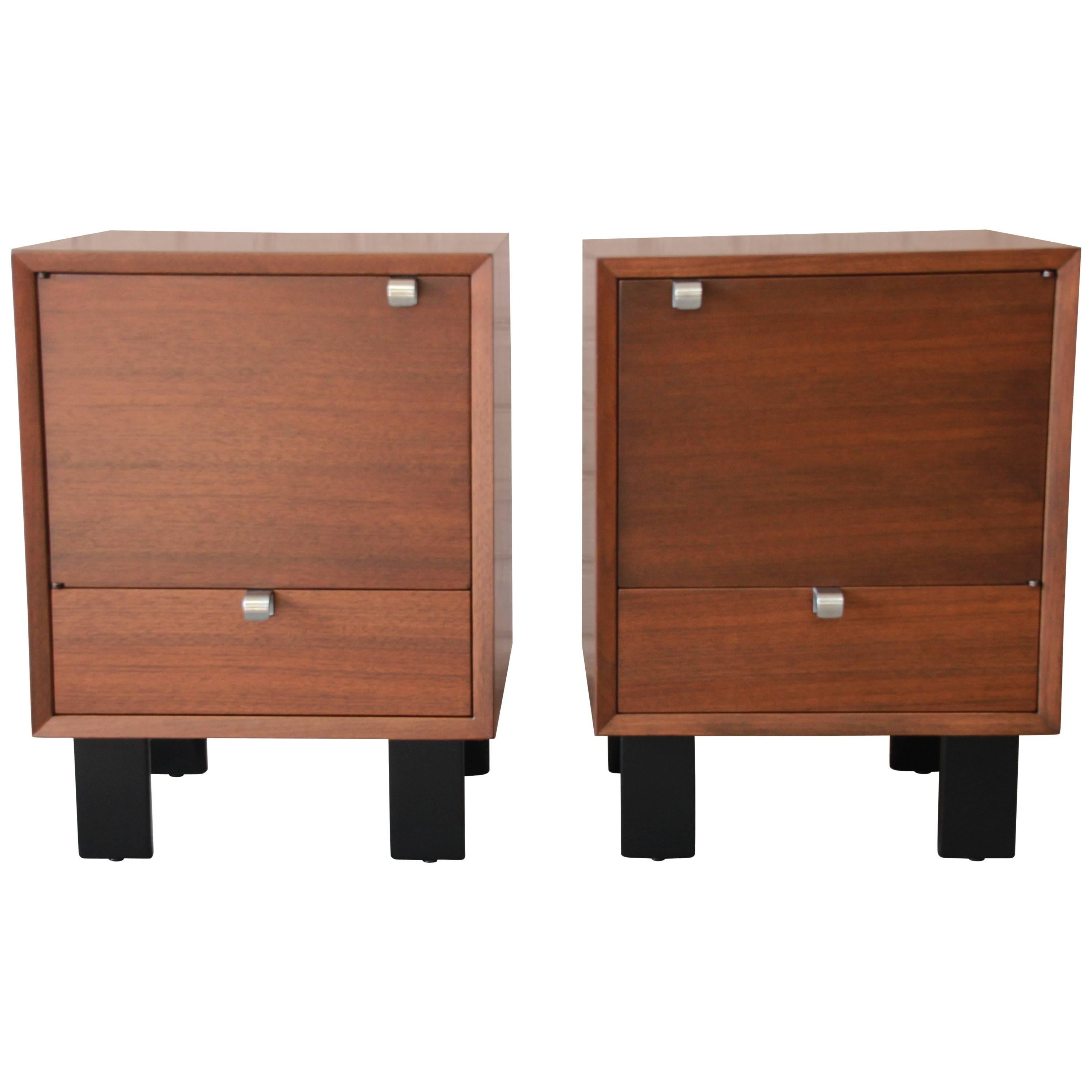 George Nelson for Herman Miller Nightstands, Pair