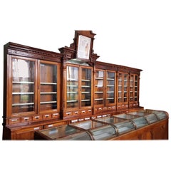 Antique Late 19th Century Chemist Shop, Apothecary Interior