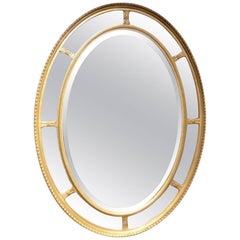 Gilt George III Style Oval Margin Mirror