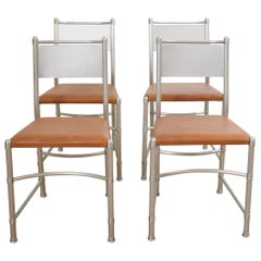 Set of Four Aluminium Dining Chairs Model 1131 by Warren McArthur