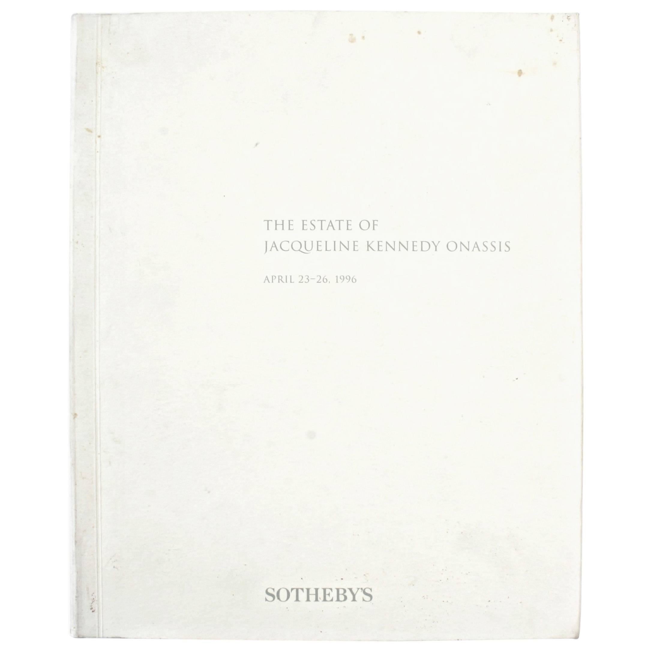 Sotheby's Auction Catalogue for The Estate of Jacqueline Kennedy Onassis