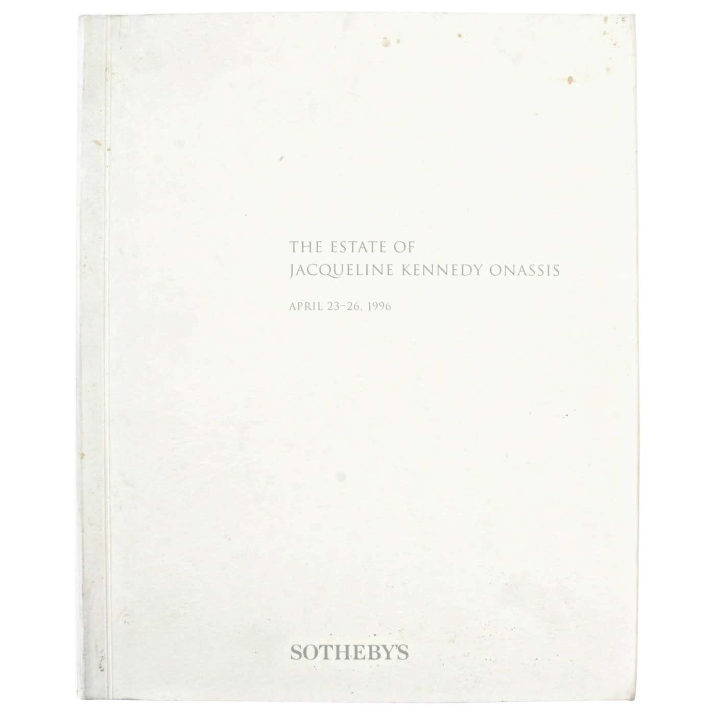 Sotheby's Auction Catalogue for The Estate of Jacqueline Kennedy