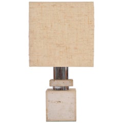 French 1960s Limestone Lamp