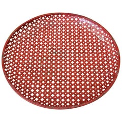 Beautiful Mathieu Matégot Red Serving Tray, circa 1950