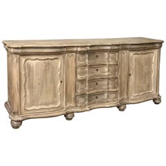 19th Century Country French Stripped Oak Buffet
