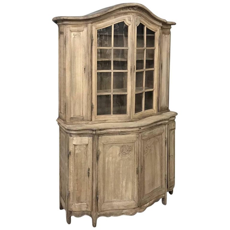 19th Century, Dutch Oak Bookcase, Vitrine at 1stDibs