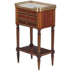 Louis XVI Style Marble-Top Bedside Cabinet, 1920s 7