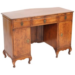 Italian Louis XV Walnut Bow Back Desk