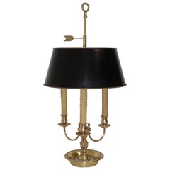 French Louis XVI Style Brass Bouillotte Lamp