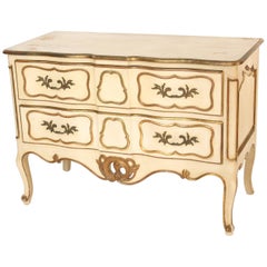 Painted Louis XV Provincial Style Chest of Drawers