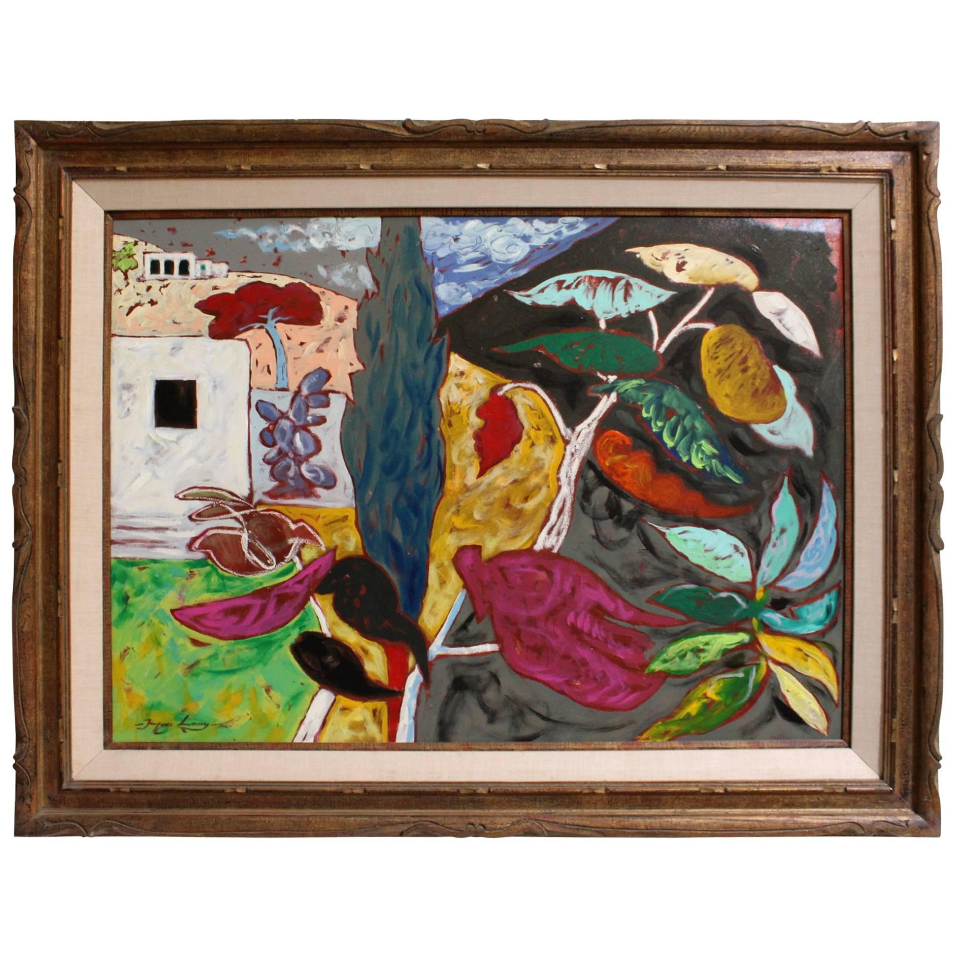 Bright Surreal Southwestern Landscape Titled "Joy" by Artist Jacques Lamy