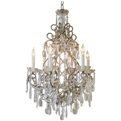 Antique Italian Macaroni Bead Chandelier