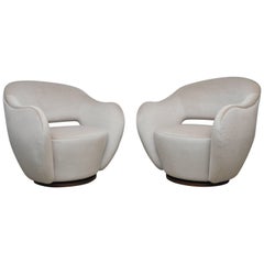 Vladimir Kagan Pair of "Wysiwyg Chairs" for Directional